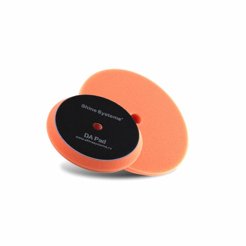 Shine Systems DA Foam Pad Orange - полировальный круг мягкий оранжевый, 130 мм